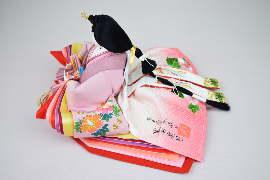 例 8月誕生花芙蓉 袖柄 例 8月誕生花芙蓉 袖柄